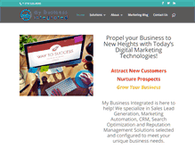 Tablet Screenshot of mybusinessintegrated.com